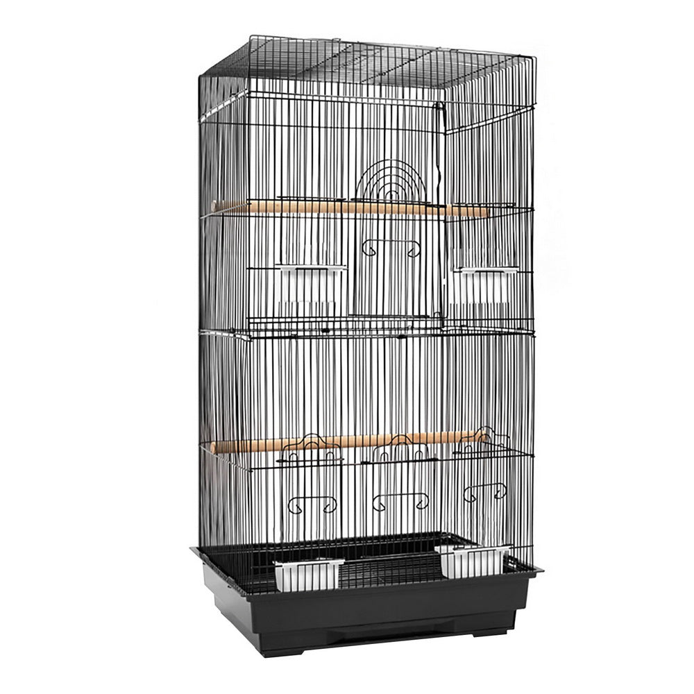 Medium Bird Cage with Perch - Black-0