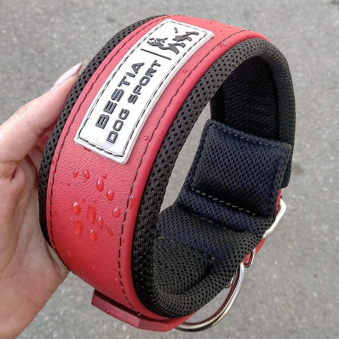 BESTIA DOG SPORT COLLAR RED-2